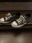 Converse nr 39 czarne w srebrne kropki