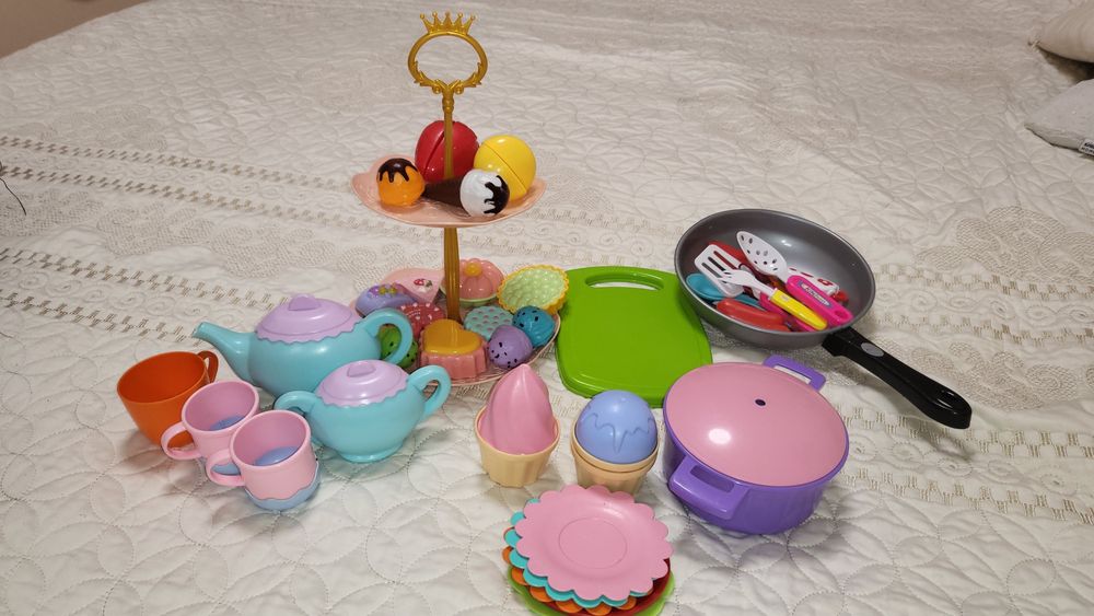 Пакет іграшок,Посуд,набір посуду іграшковий,посадка,їжа іграшкова,