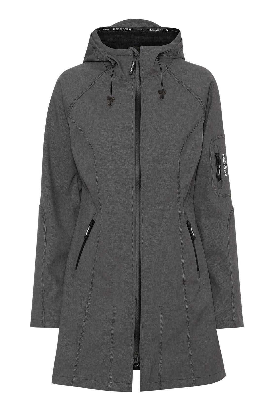 Довга жіноча софтшелка парка ilse Jacobsen 3/4 raincoat softshell (36)