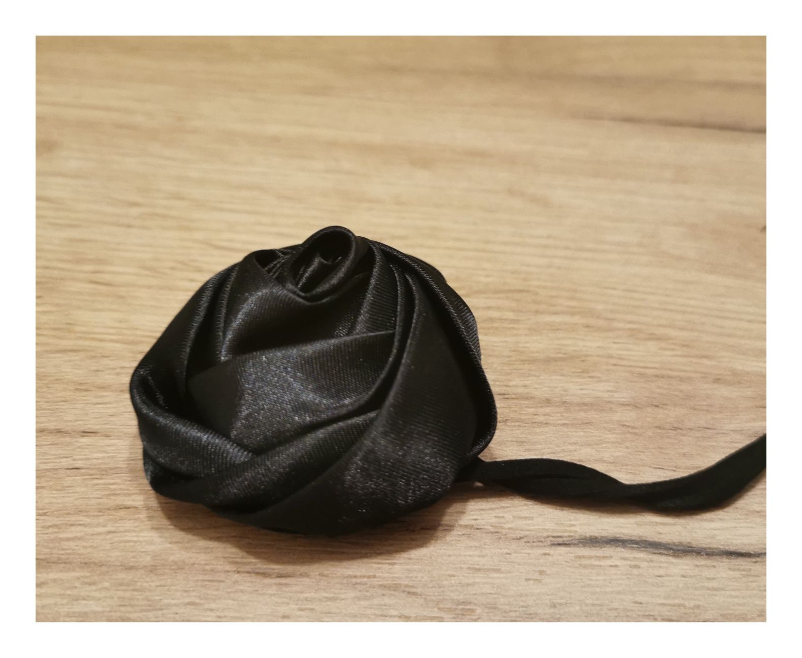 Czarny choker na szyję (dł. 100cm)   #róża #coquette #kobiecy