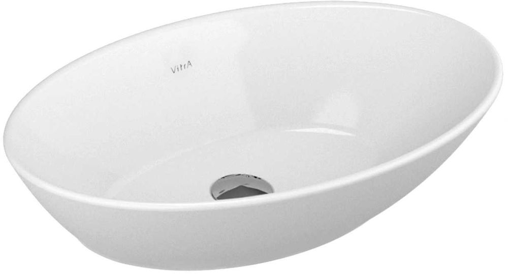 Umywalka owalna firmy Vitra w zabudowie z szufladami