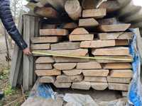Drewno budowlane, brusy świerkowe suche 430 cm, sezonowane
