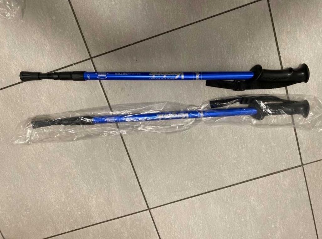 Kijki do nordic walking trekking – komplet 2 sztuki, lekkie regulowane