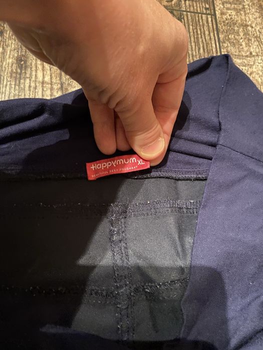 Granatowe spodnie ciążowe Happymum XL