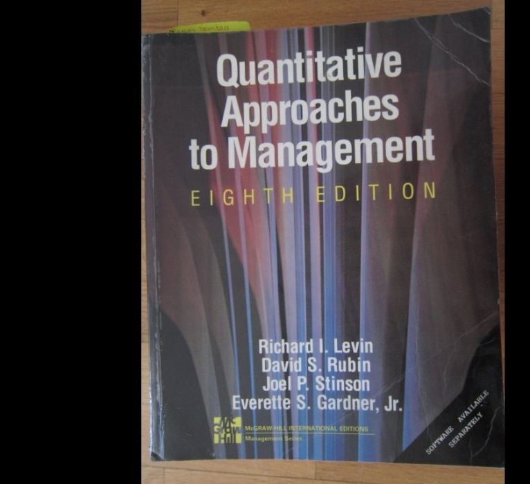 Quantitative Approaches to Management - Eighth Edition - Mc Graw Hill