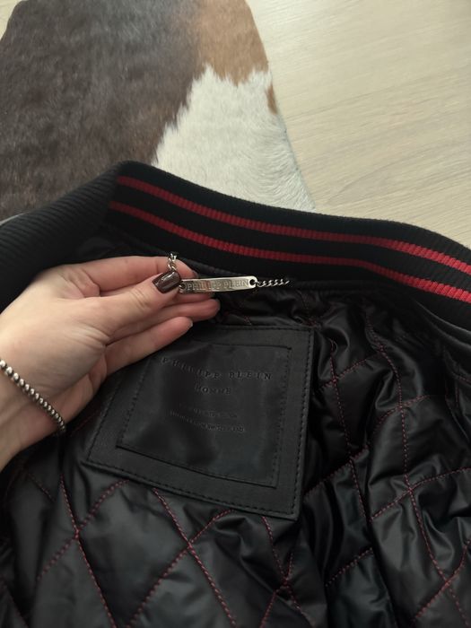 бомбер Philipp Plein с принтом Money and python.