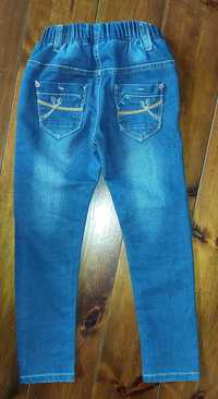 Niebieski Księżyc, Spodnie jeansowe dla dziewczynki, rozmiar 122/128