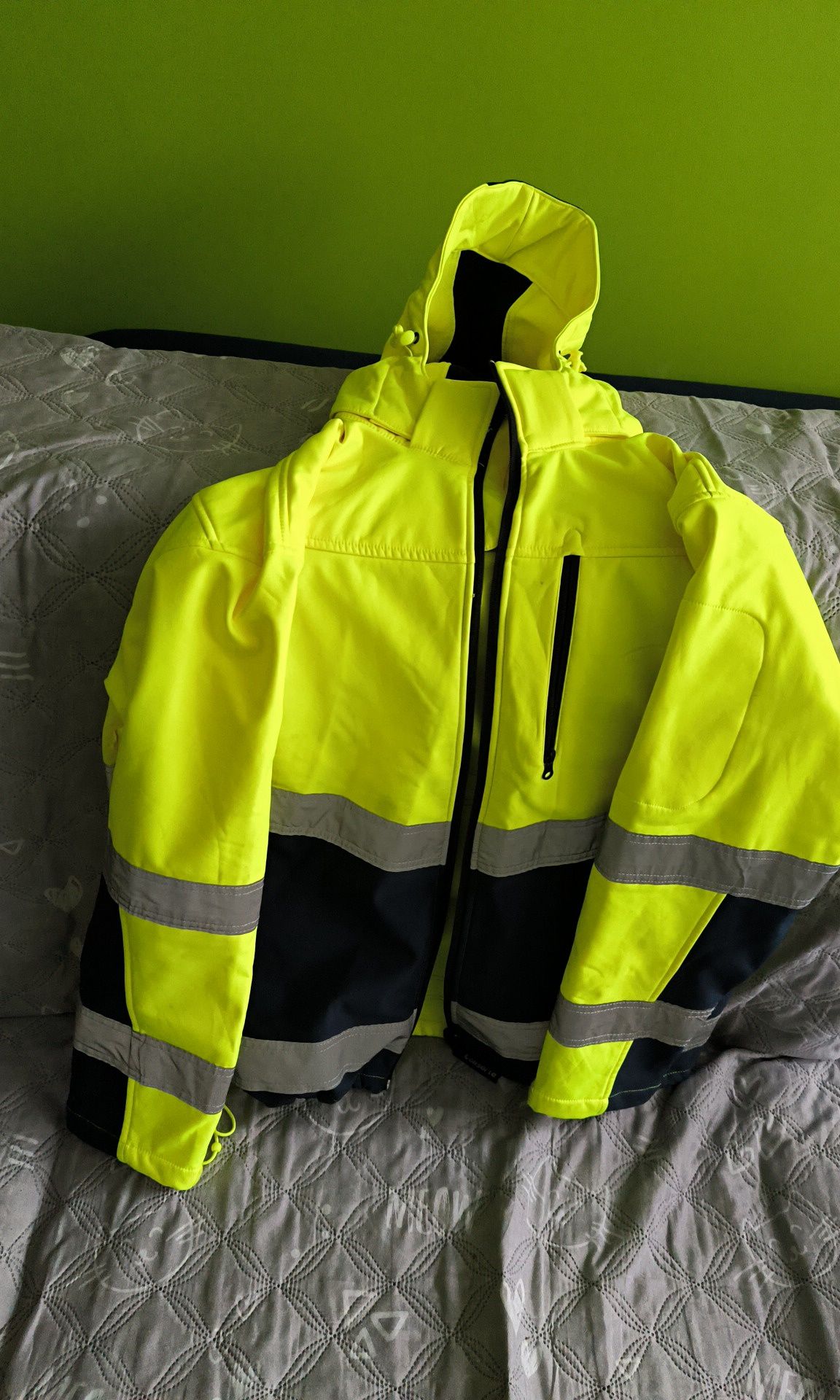 Woododporna kurtka robocza odblaskowa SOFTSHELL Snow Hawk L
