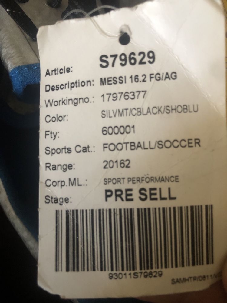 Продам копочки ADIDAS MESSI 16.2 FG/AG S79629