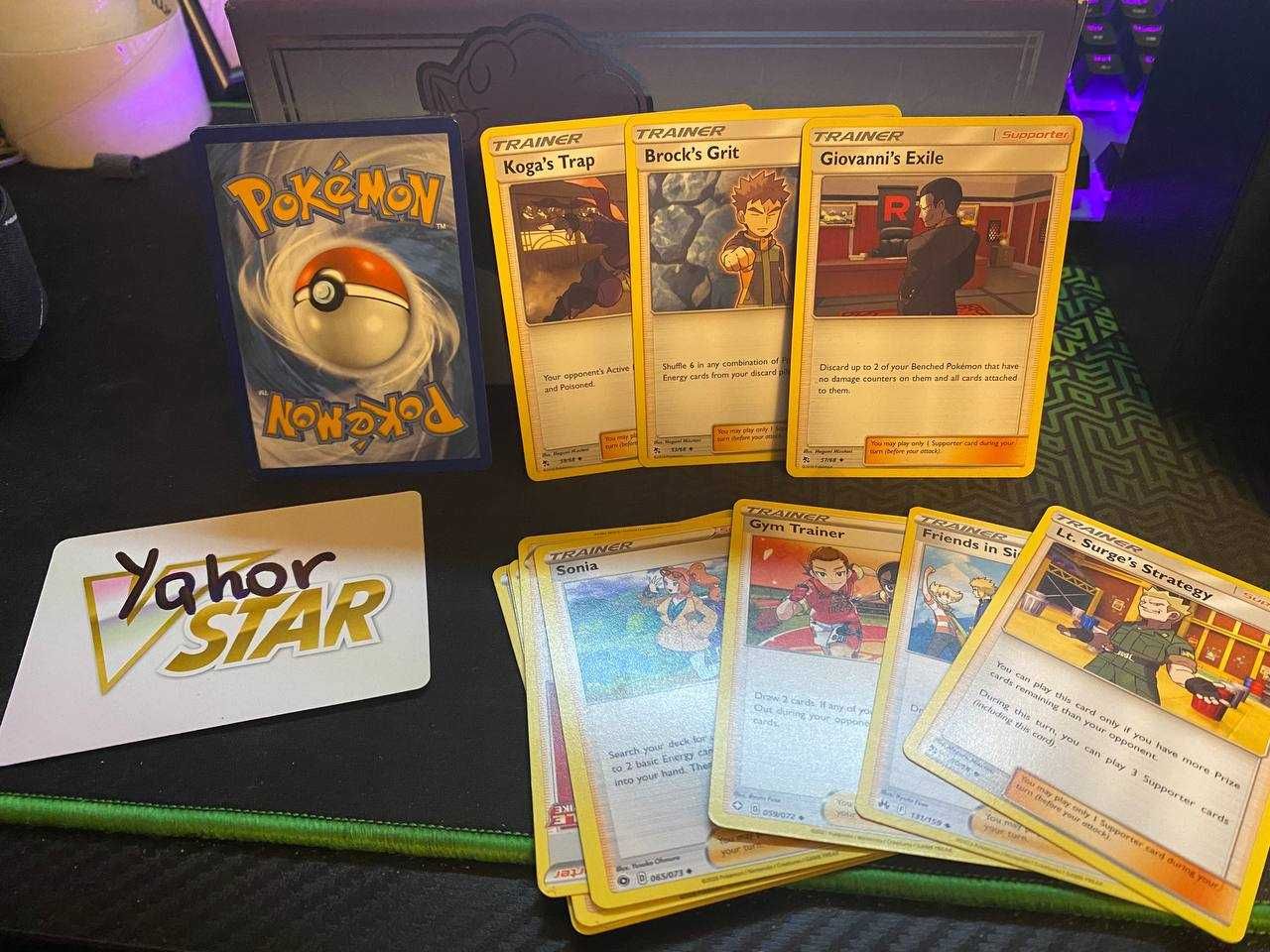 Zestaw kart pokemon TCG trenerów 30 szt