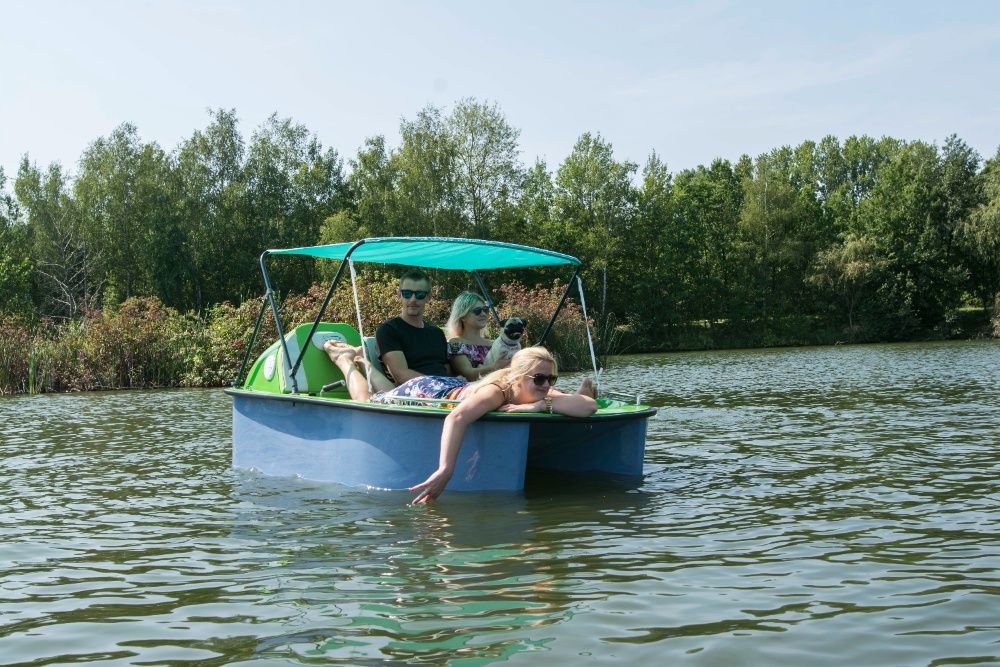 Katamaran elektryczny, rower wodny, motorówka łódź Chill-Boat Trio