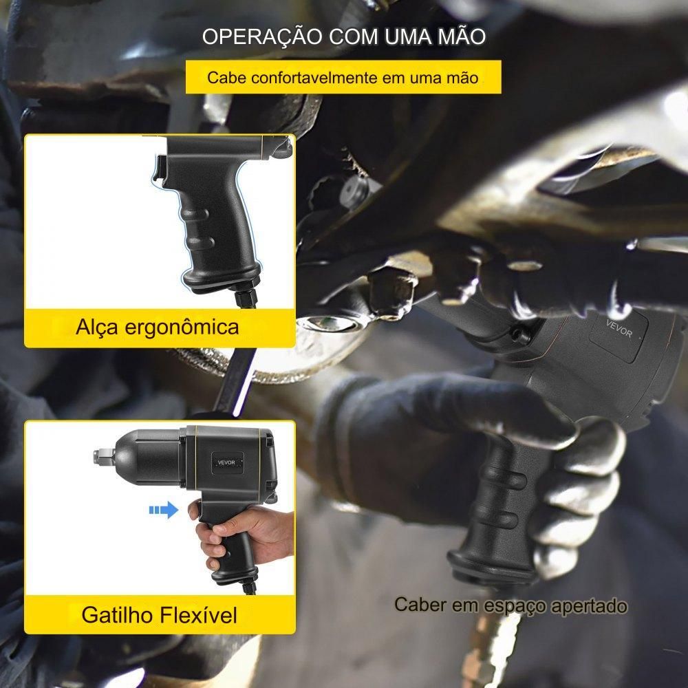 Chave de Impacto de Ar Profissional  - 3/4"