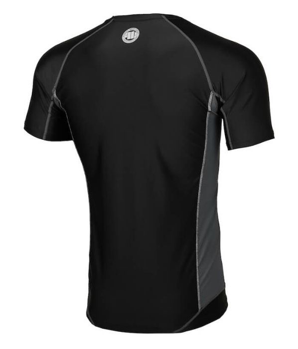 PIT BULL RASHGUARD RASH shortsleeve compression pro plus SMALL LOGO