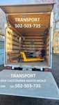 Transport auto z windą paleciak Agata Meble Ikea lodówka inne
