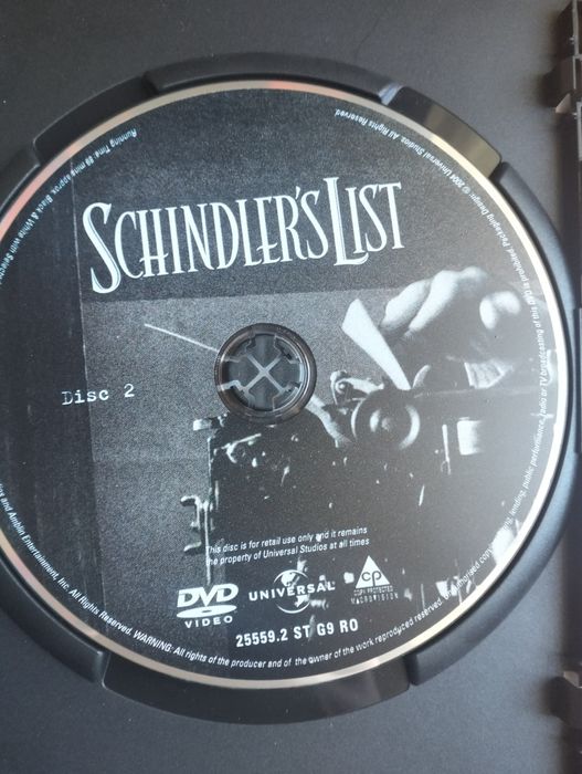 DVD duplo A Lista de Schindler