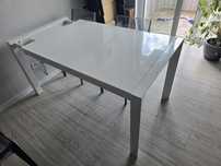 Stół rozkladany bialy wysoki pomysł 130-210×80