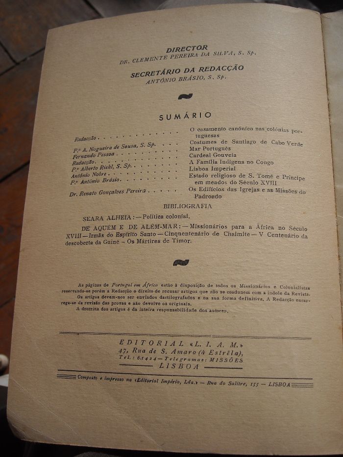 Fasciculos Portugal em Africa - anos 40 - bom estado