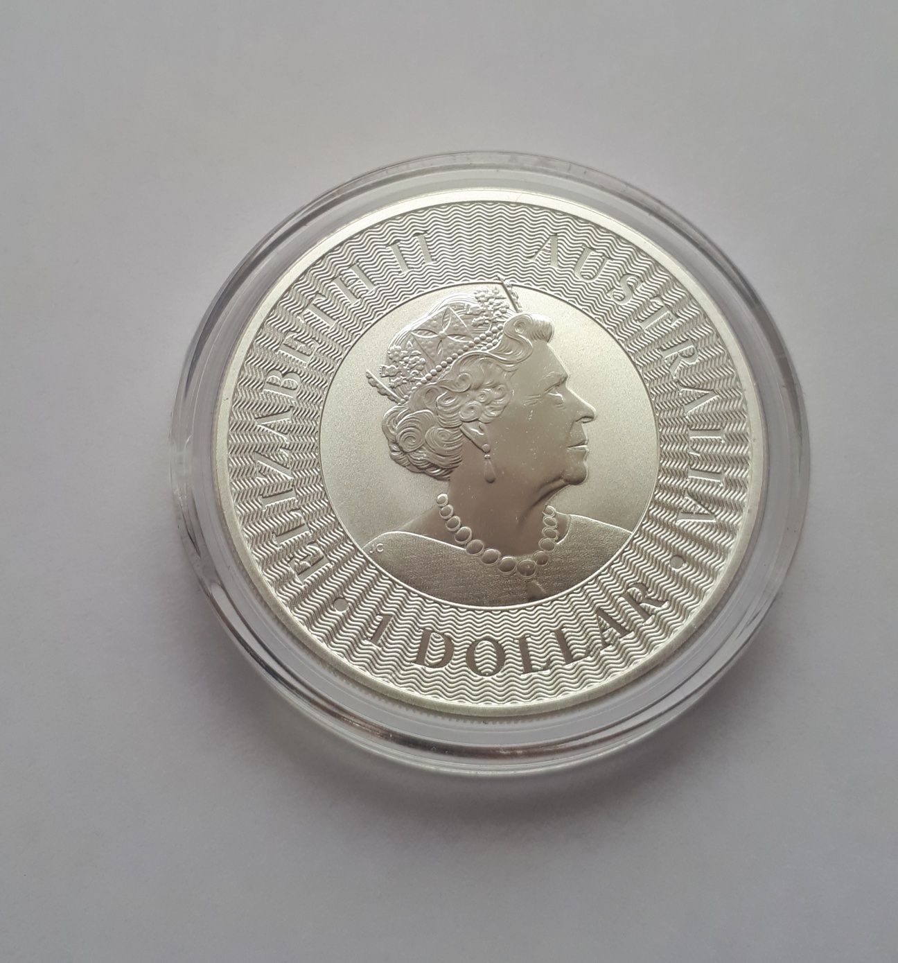 монета "Австралійський кенгуру" рік 2021, срібло 999.9 1oz.
