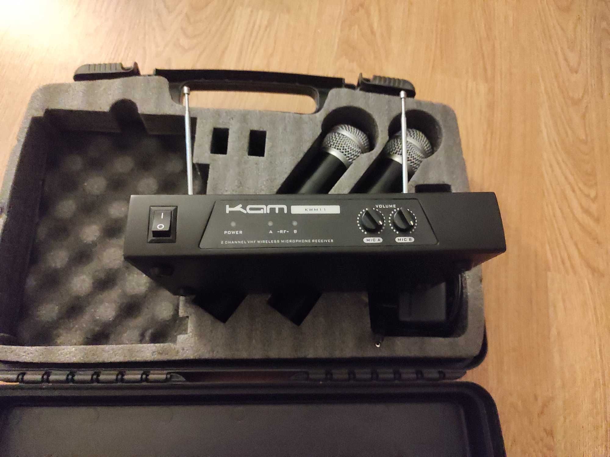 Mikrofon bezprzewodowy KAM KWM11 Dual VHF x2