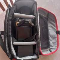 Maquina fotográfica Nikon com objectia, flash e bolsa de transporte