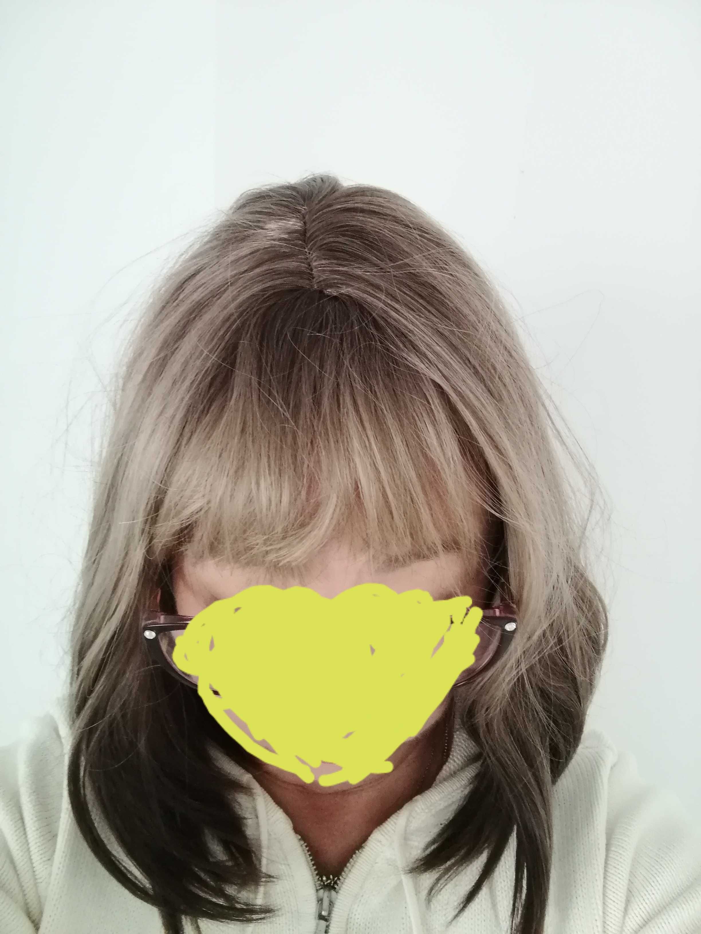 Peruka bob blond ombre