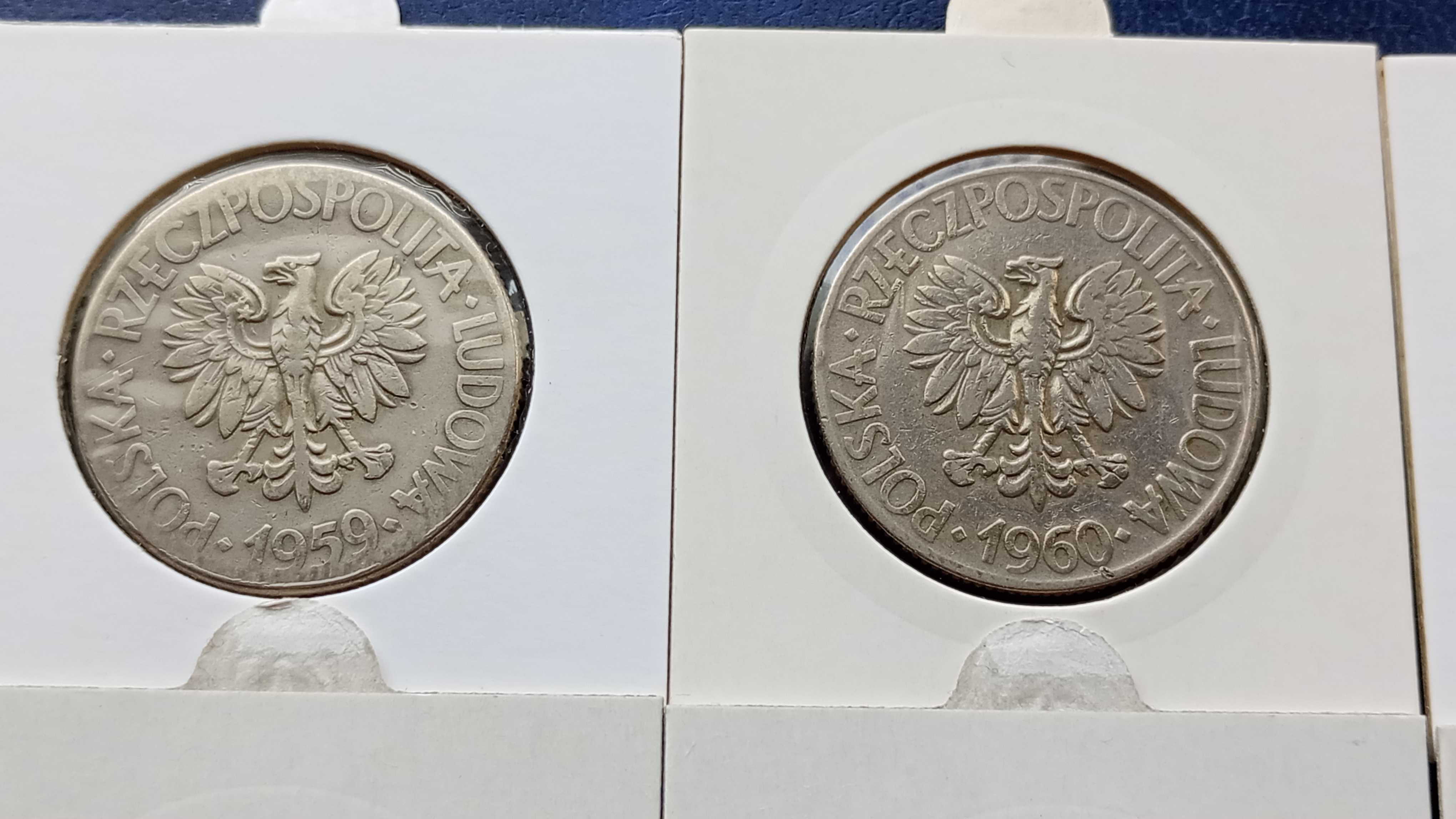 Stare monety 10 złotych Tadeusz Kościuszko wszystkie roczniki 8 monet