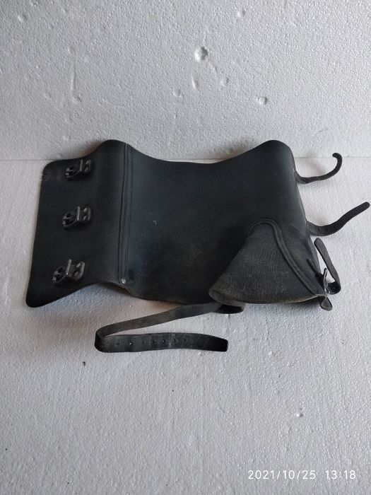 Защита на ногу кожанная