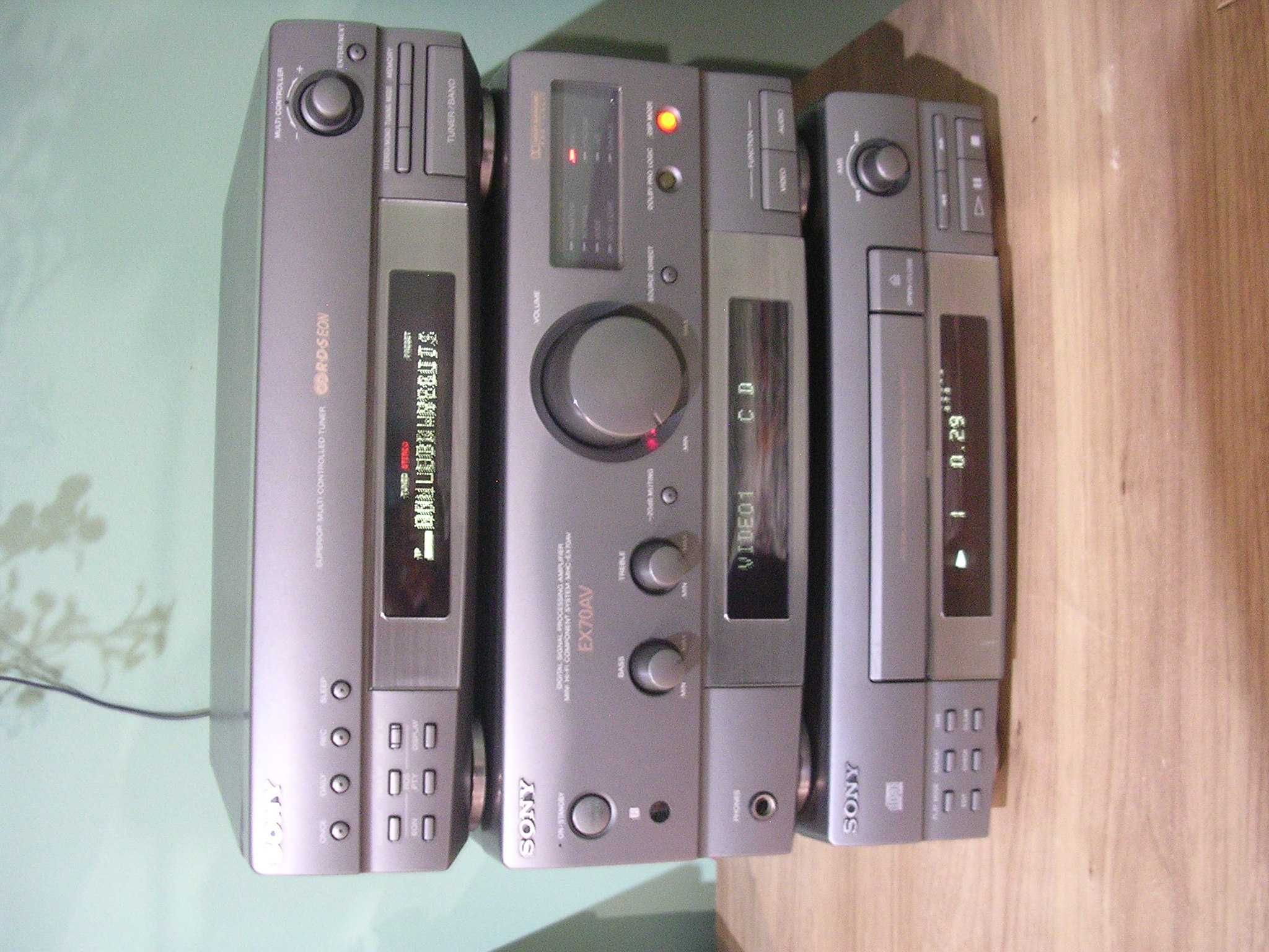 Wieza Sony midi EX70AV Wzmacniacz Tuner CD 3 elementy