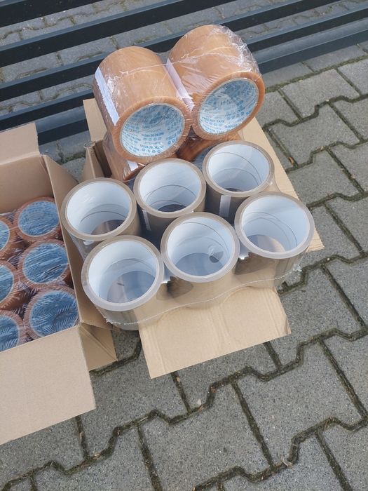 Taśma pakowa folia Taśma przezroczysta  taśma szara