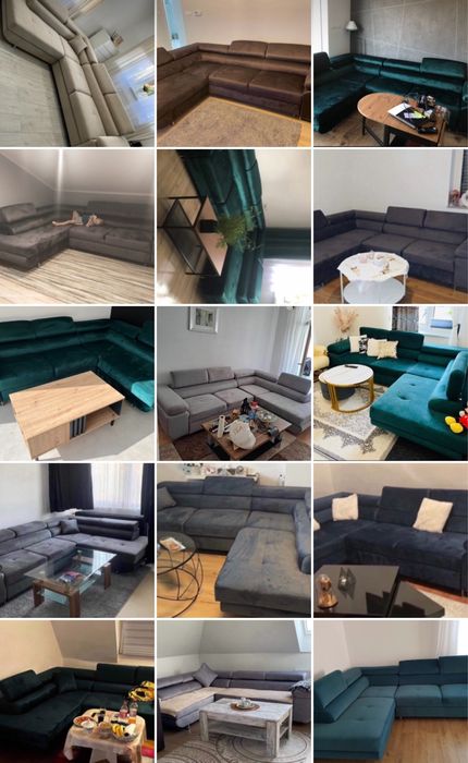 Narożnik Boston L/U Nowość Funkcja spania