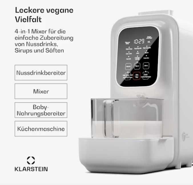 Блендер для рослинного молока Klarstein Loire Vegan Drink Maker