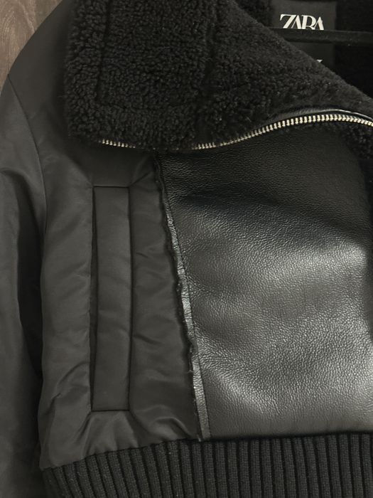 Куртка дубльонка бомпер Зара, куртка жіноча Zara