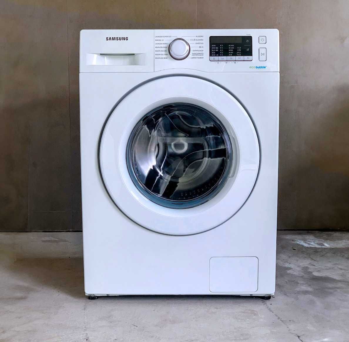 Máquina de lavar roupa SAMSUNG ECOBUBBLE 8kg Classe A++ 1400RPM