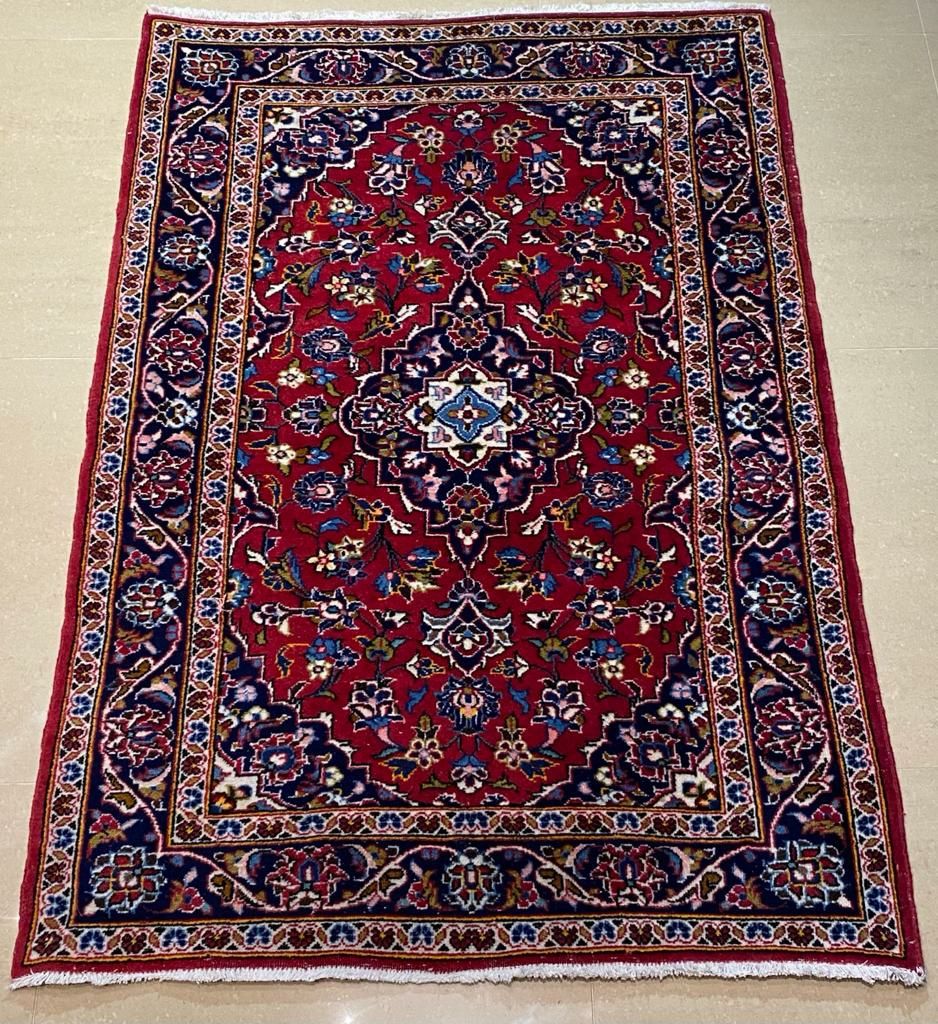 Perski dywan Keshan 152 # 100 Ręcznie tkany z Iranu  - wełniany