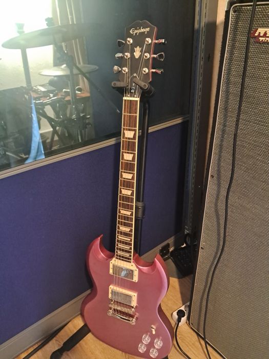 Guitarra Epiphone SG Muse purple passion metalic