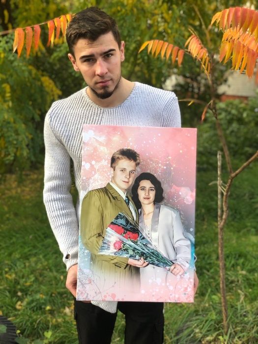 Картина (фото) на холсте. Портрет на холсте. Печать на холсте