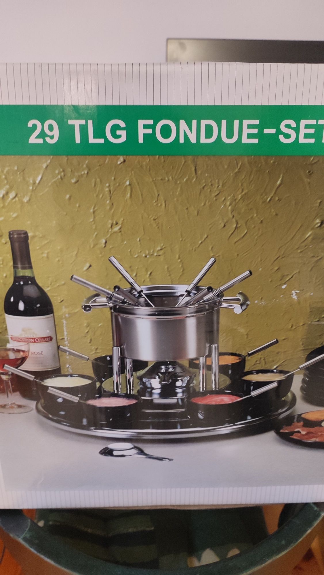 Retro zestaw do fondue vintage