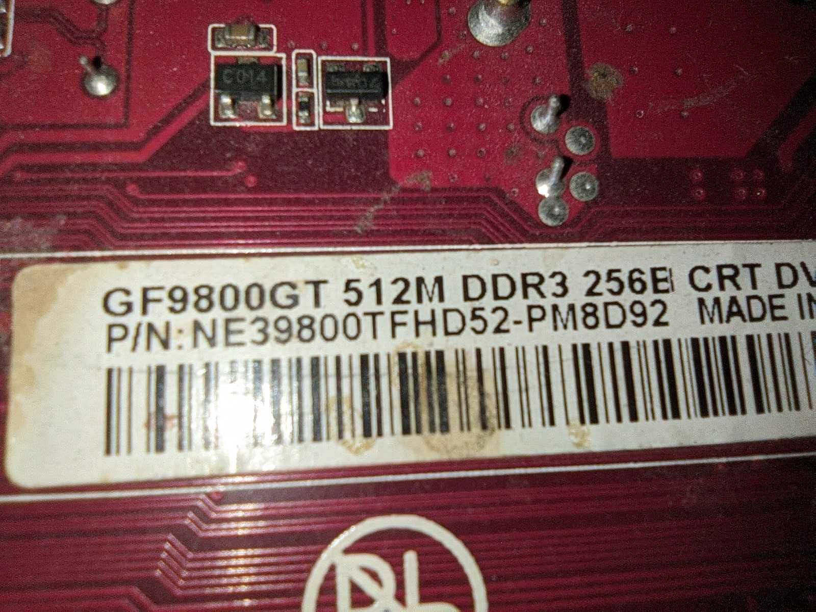 Видеокарта Palit GF9800 GT 512Mb 256bit