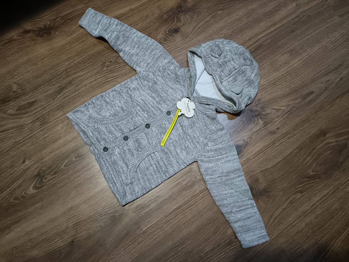 Nowy sweterek Lupilu pure collection 12-24 msc. rozmiar 92
