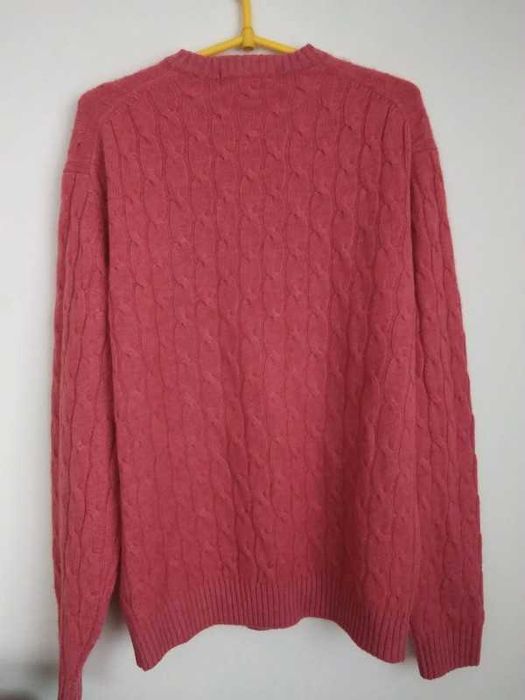 100% kaszmirowy męski pullover Bobby Jones, marka premium