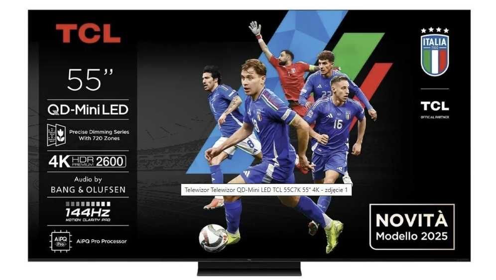 Telewizor TCL 55C7K 55" QD-Mini LED 4K 144Hz Google TV Dolby Vision