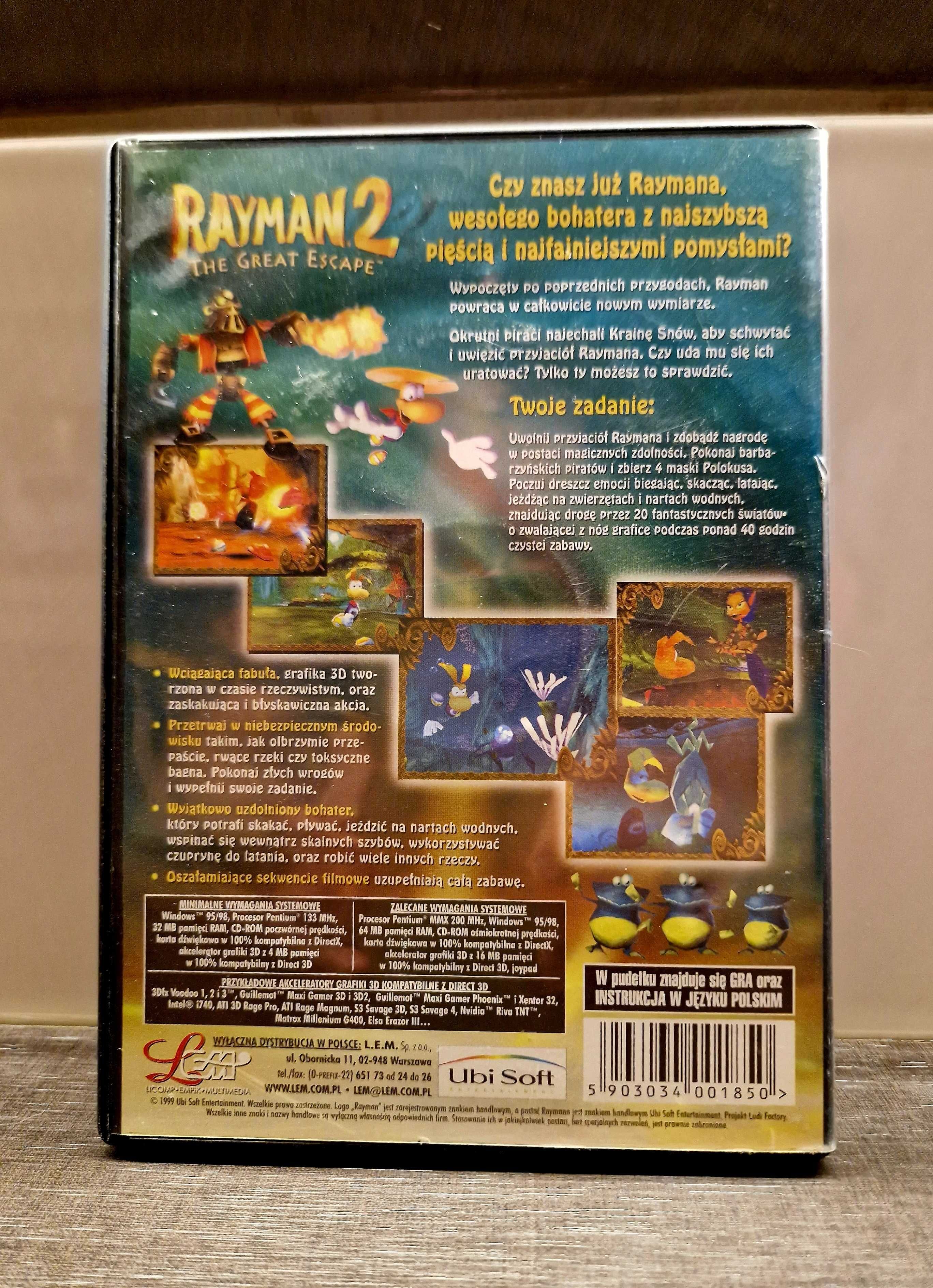 RAYMAN 2 PC Polska Wersja PL