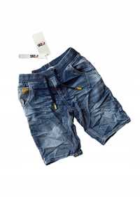 Krótkie spodenki szorty jeansowe dla chłopca nowy 122-128