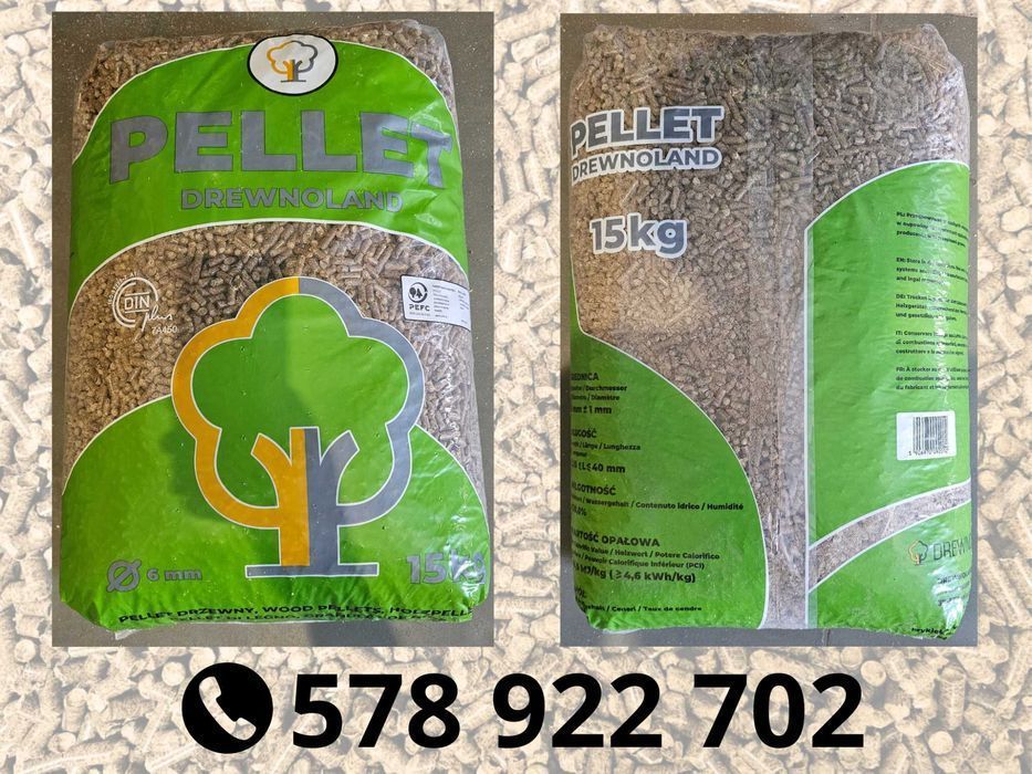 Pellet dębowy liściasty 6mm certyfikat DINplus A1 wysoka jakość!