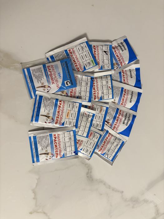 Барвник для фарбування тканини. На 1 кг матеріалу!