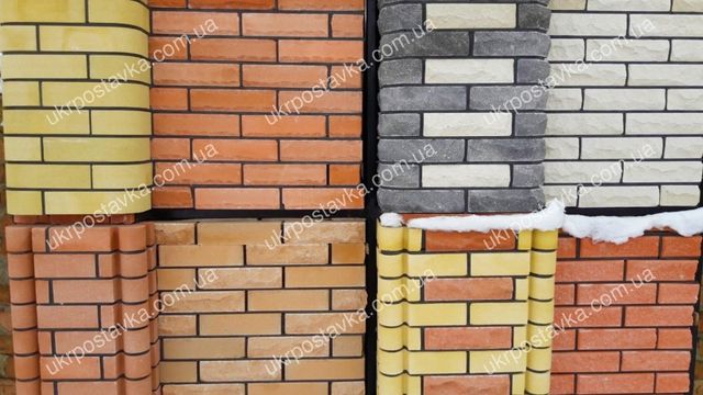 Кирпич облицовочный LAND BRICK, ЛИТОС, скала, рваный, гладкий, цегла