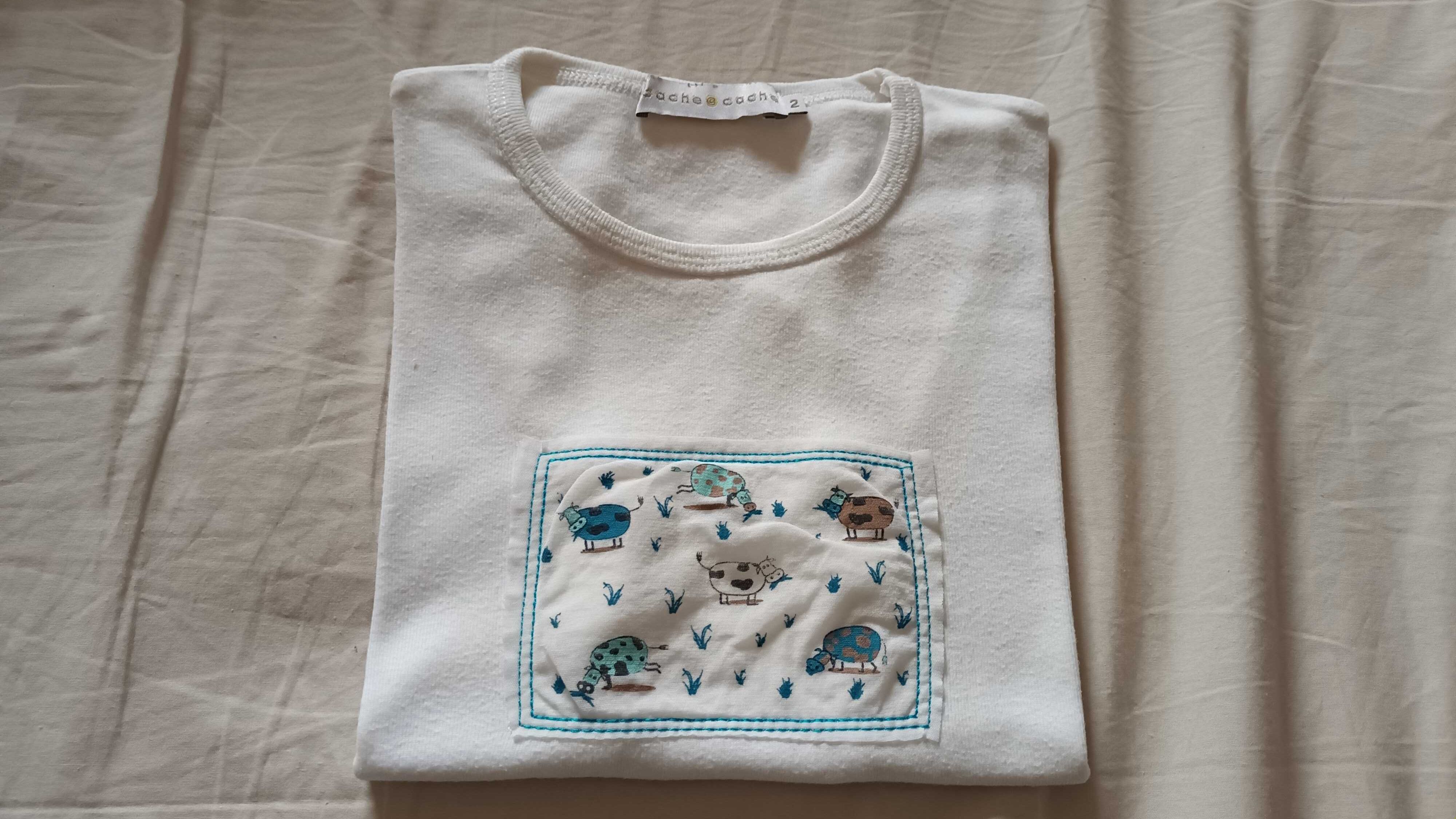 T-shirt branca da Cache Cache
