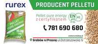 Pellet RUREX Producent A1 ENplus 6mm Certyfikat
