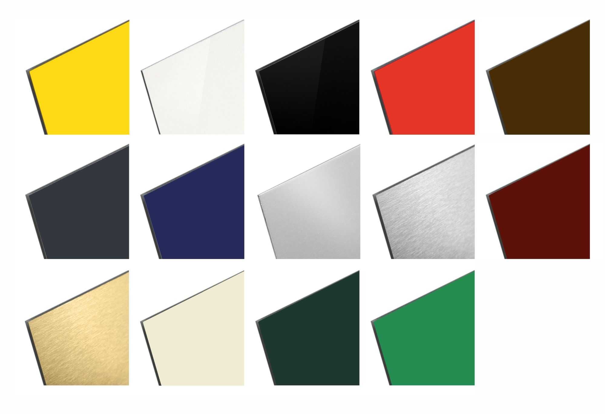 Dibond tubond tibond płyty kompozytowe 3mm Ciemnozielony 50x50cm