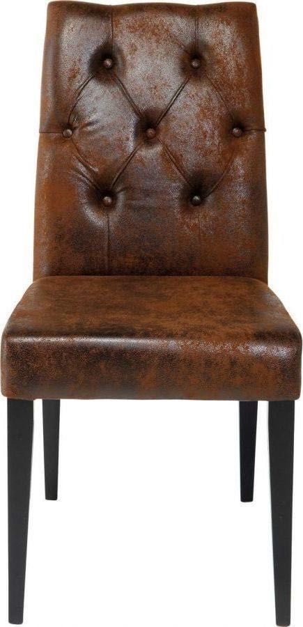 Krzesło Casual Buttons 45x90 cm brązowe